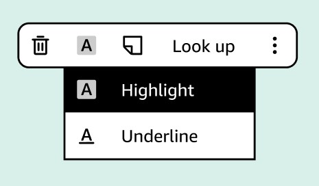 Original contextual action bar (CAB) design